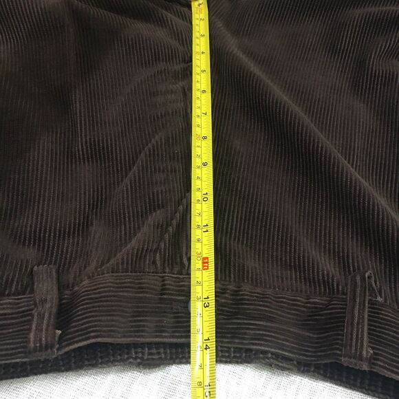 VTG Towncraft Corduroy Pants Men 38x32 Brown Stretch Straight Leg Cotton Classic - Picture 13 of 14